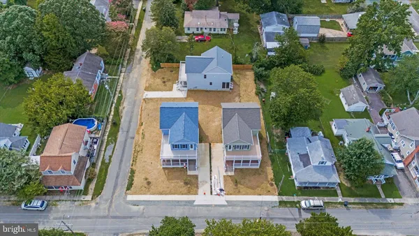 a view of a lake with a city