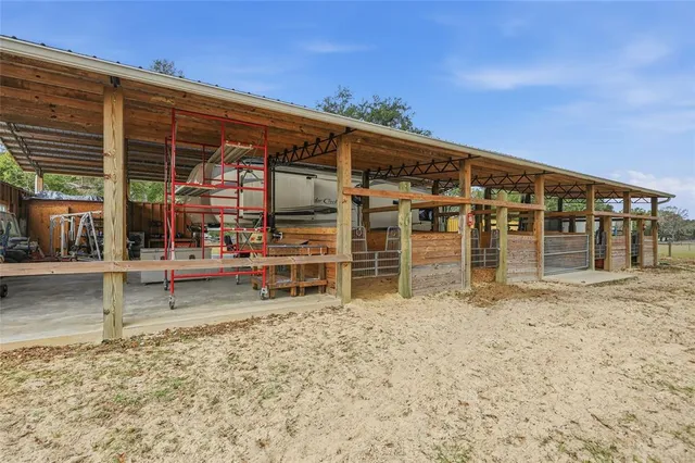 front view of a building with the street