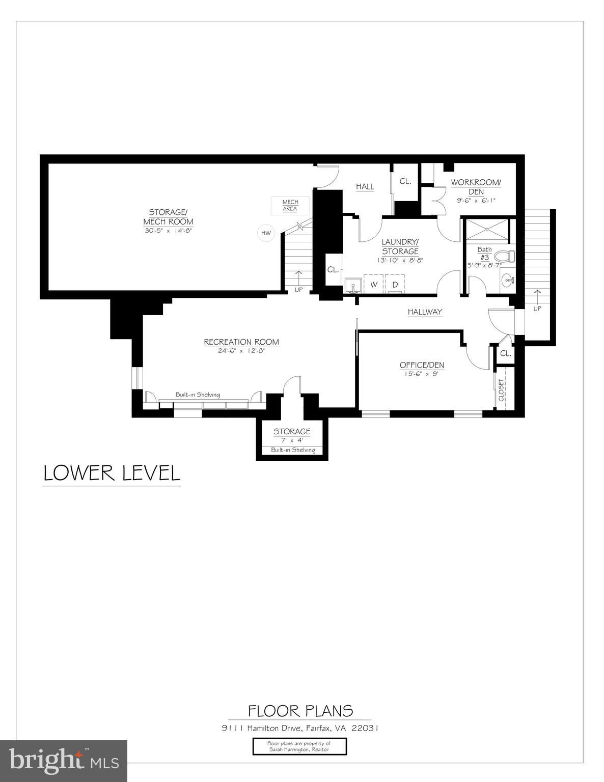 9111 Hamilton Drive Fairfax, VA 22031 - Photo 62 of 63 a picture of a floor plan