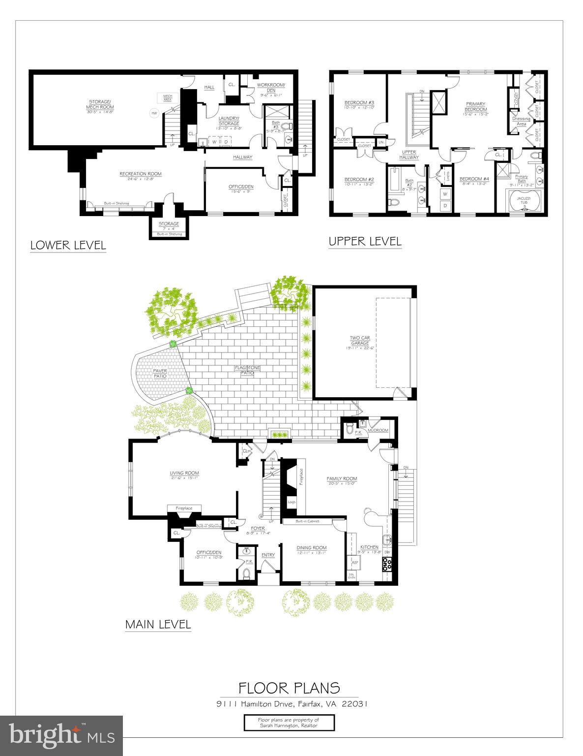 9111 Hamilton Drive Fairfax, VA 22031 - Photo 63 of 63 Floor Plans - All Levels