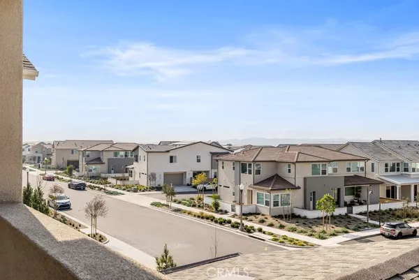 a view of a city with tall buildings