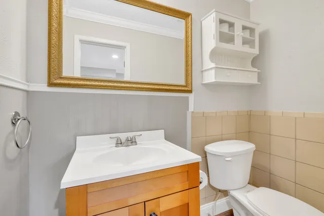 a bathroom with a sink and a toilet