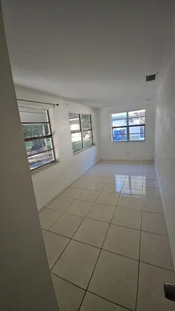 a view of a garage