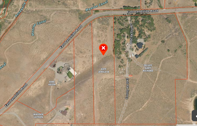 Map of property location featuring property boundaries highlighted