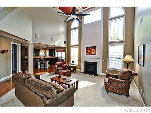 265 Lorraine Road, Unit 15 Fort Mill, SC 29708 - Photo 3 of 16 a living room with furniture fireplace and a large window