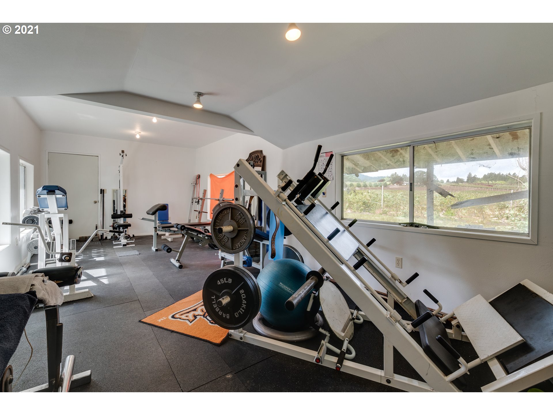 2559 Southwest Dilley Road Forest Grove, OR 97116 - Photo 30 of 32 a view of a room with gym equipment