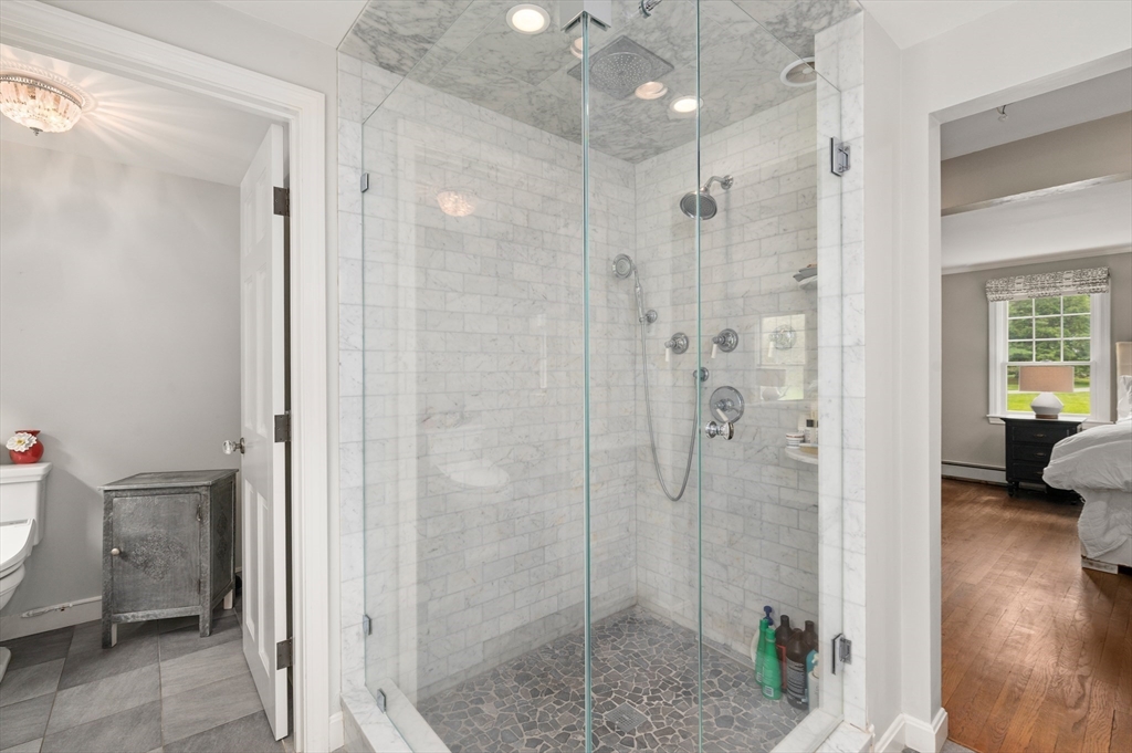 46 Baldpate Road Boxford, MA 01921 - Photo 19 of 42 a bathroom with a shower and a sink