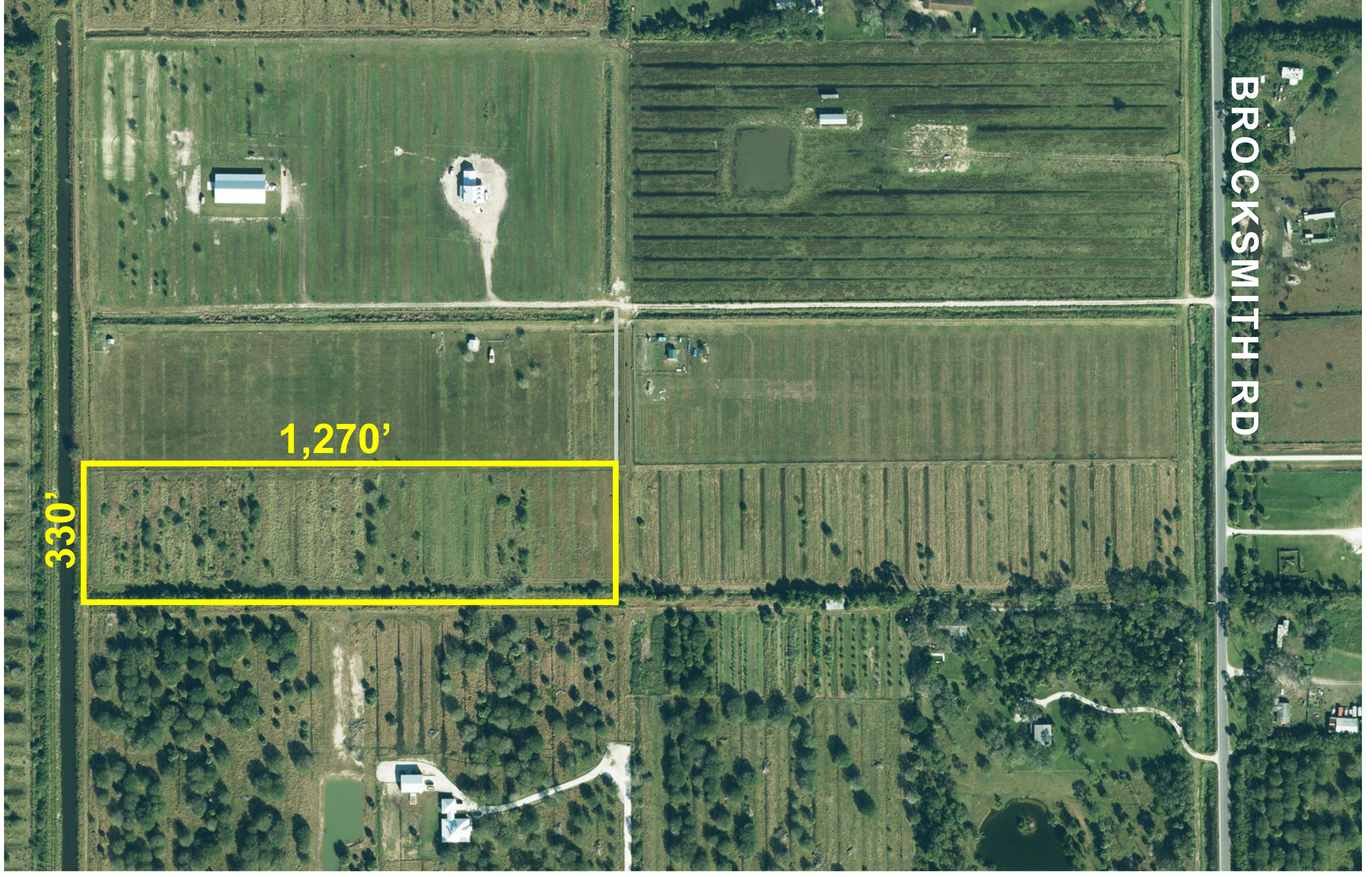2395 South Brocksmith Road Fort Pierce, FL 34945 - Photo 1 of 1 Aerial, close w markup