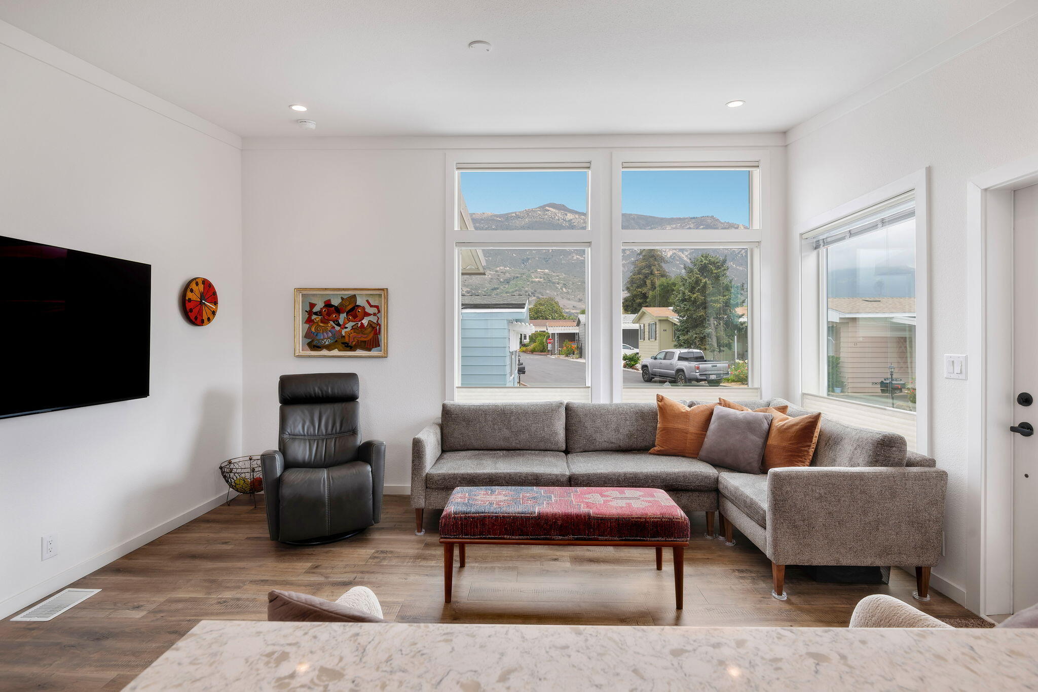 333 Old Mill Road, Unit SPC 79 Santa Barbara, CA 93110 - Photo 7 of 30 a living room with furniture and a flat screen tv