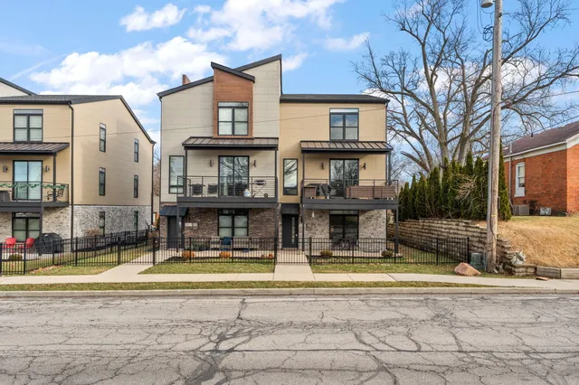 a view of a building with a swimming pool