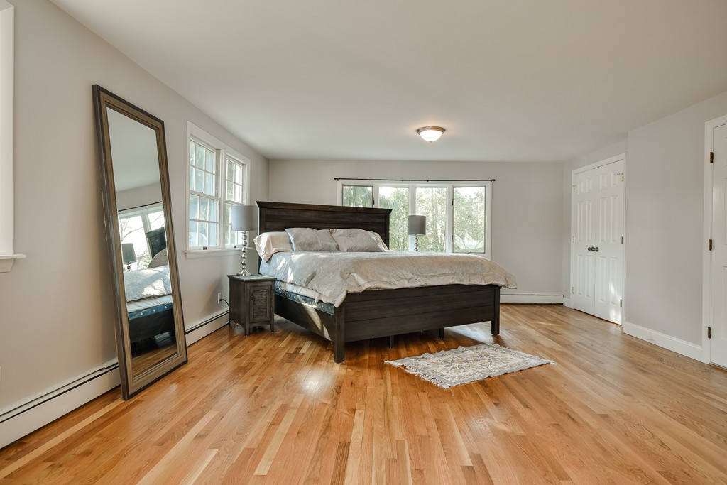 18 Gary Road Needham, MA 02494 - Photo 19 of 29 a bedroom with a bed and wooden floor