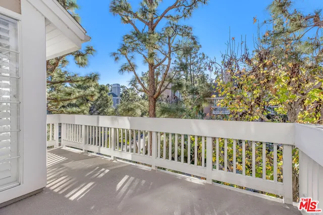 a view of a balcony