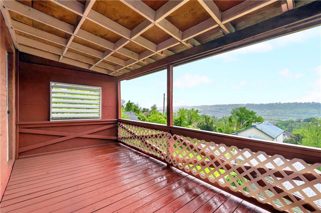 520 Stokes Avenue Braddock, PA 15104 - Photo 29 of 47 a view of balcony with wooden floor