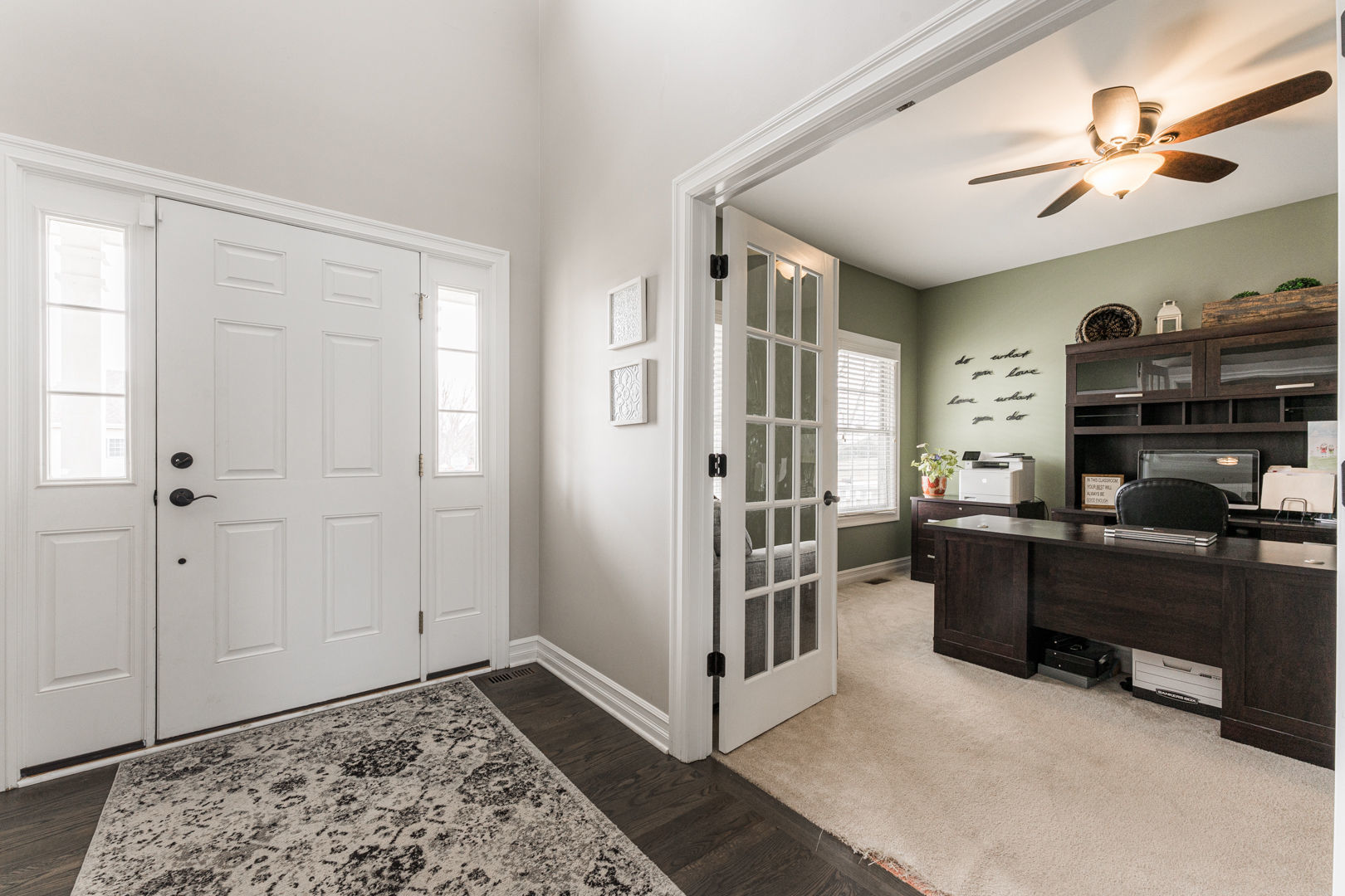 461 White Street Sycamore, IL 60178 - Photo 6 of 49 a view of a workspace with furniture and a window