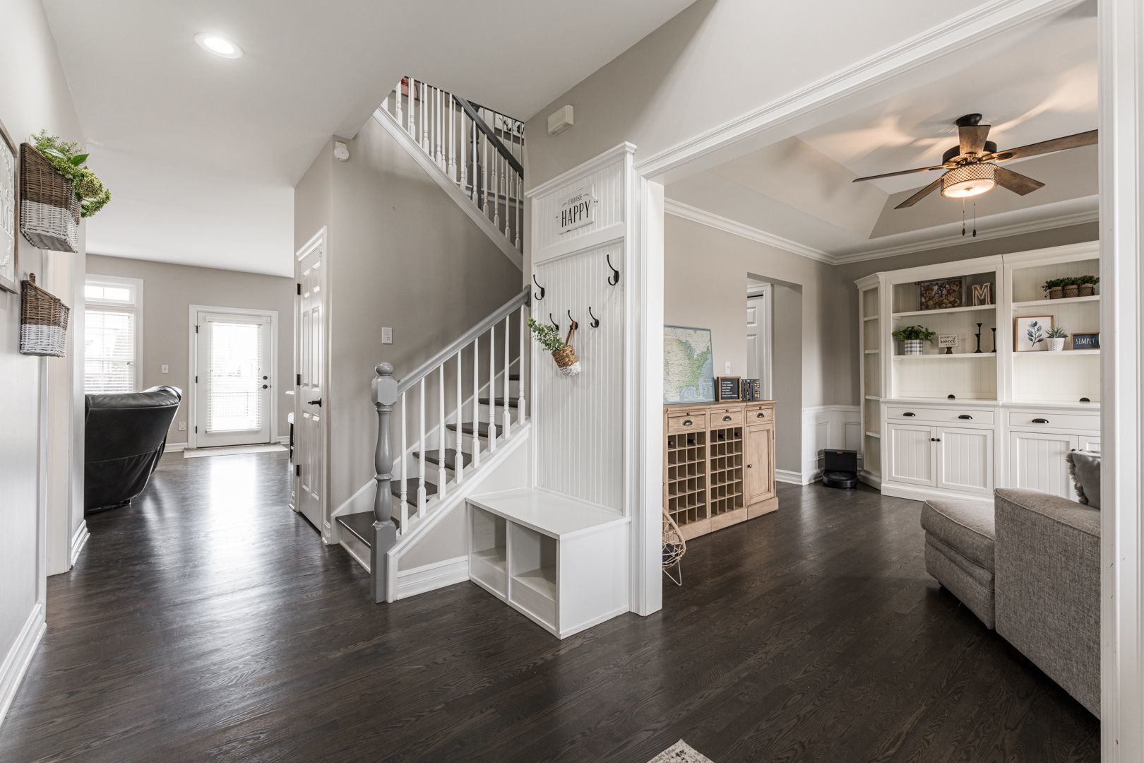 461 White Street Sycamore, IL 60178 - Photo 9 of 49 a view of entryway and hall with wooden floor