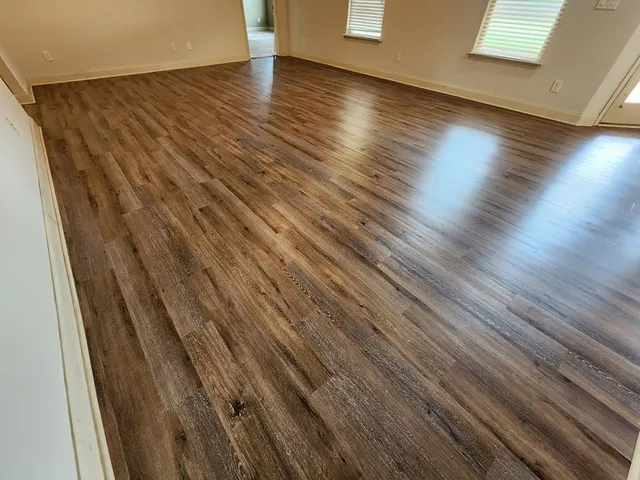 a view of wooden floor
