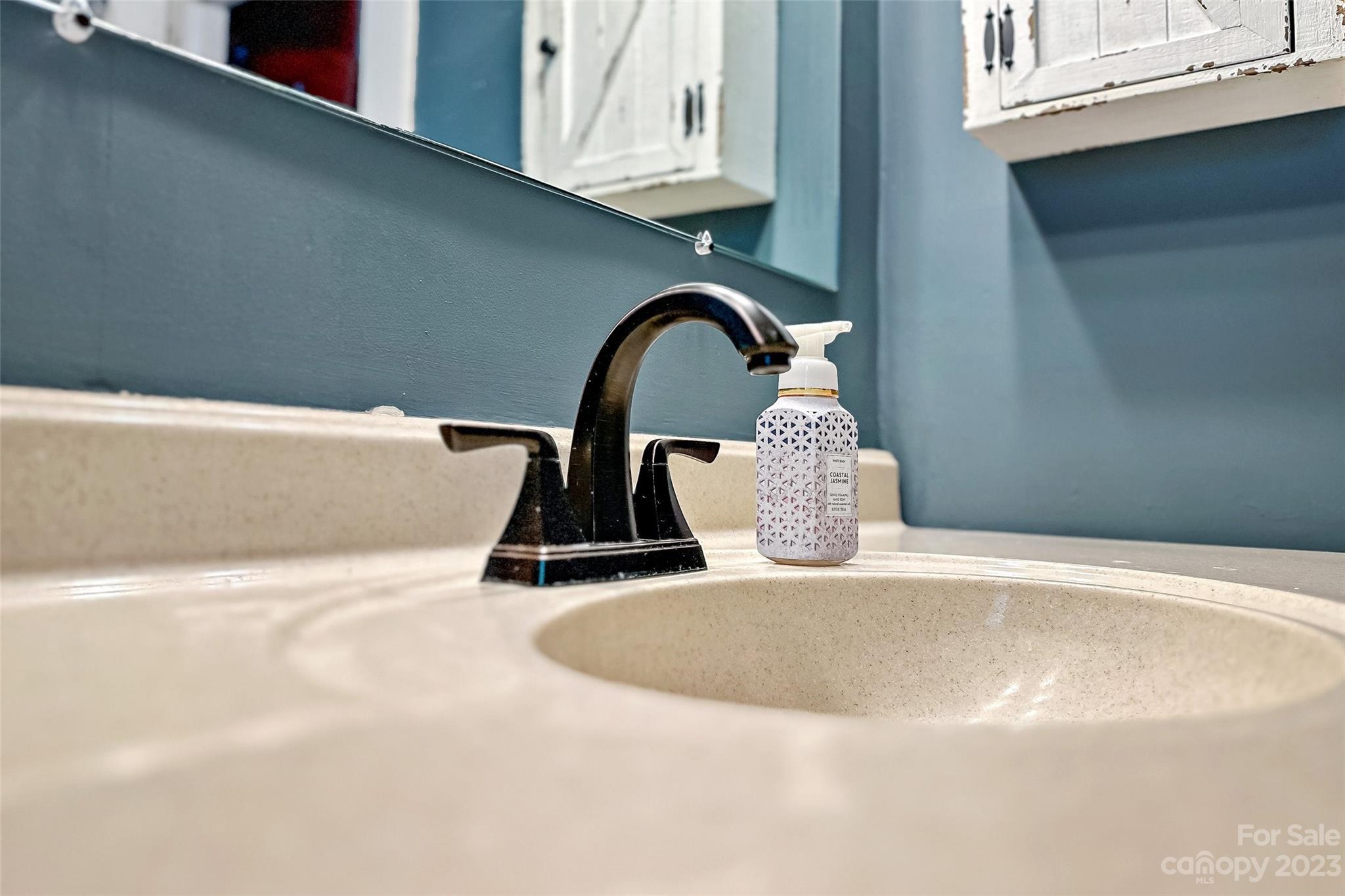 134 Spring Street Old Fort, NC 28762 - Photo 21 of 34 a close view of a sink a faucet and a dishwasher in a kitchen