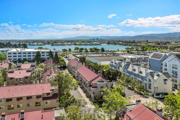 an aerial view of multiple house