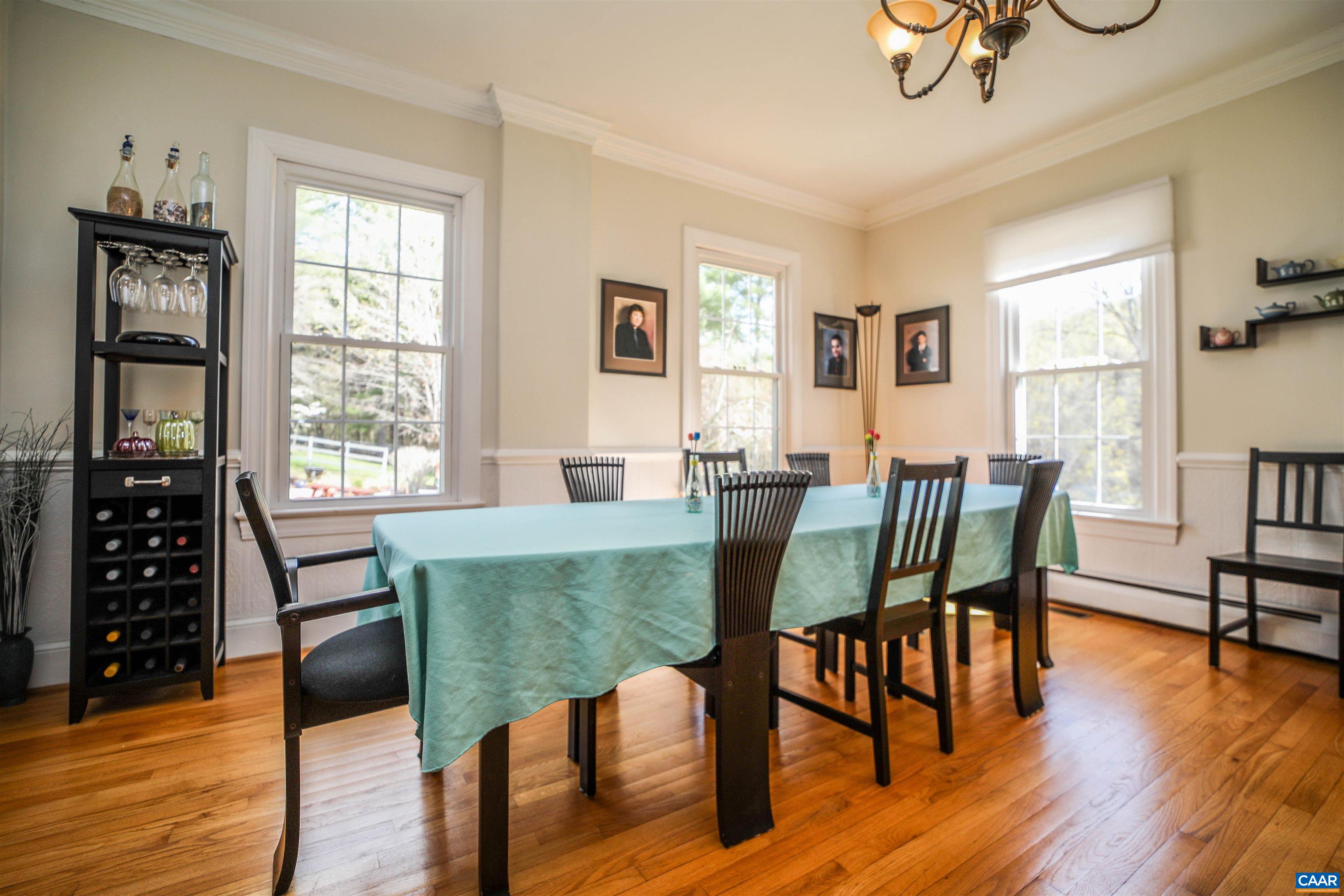 325 Union Run Lexington, VA 24450 - Photo 21 of 56 a view of a dining room with furniture window and wooden floor