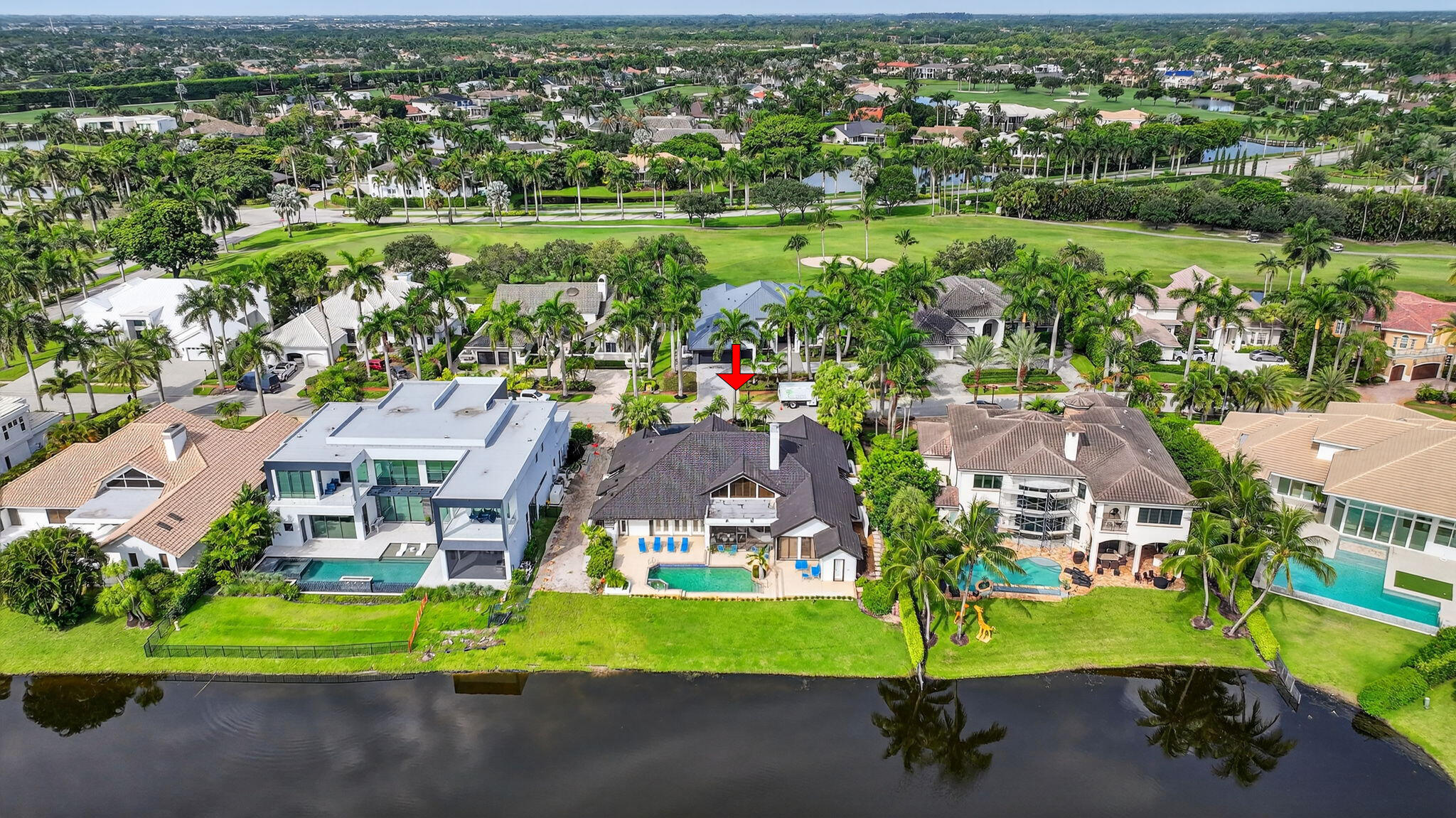 7336 Ballantrae Court Boca Raton, FL 33496 - Photo 30 of 32 an aerial view of residential houses with outdoor space and street view