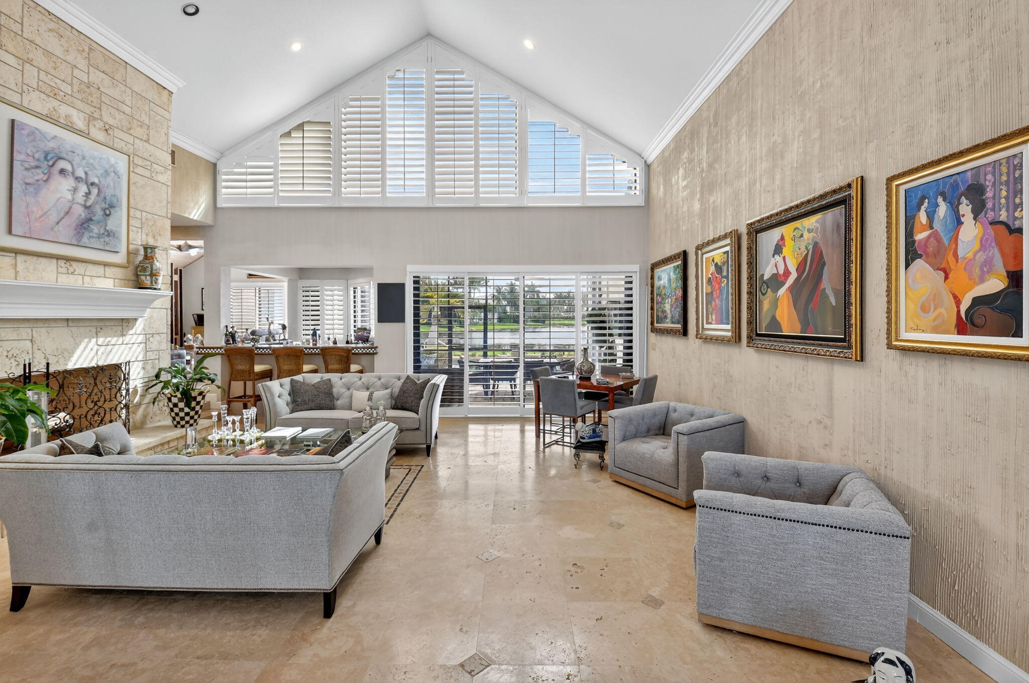 7336 Ballantrae Court Boca Raton, FL 33496 - Photo 4 of 32 a living room with furniture and a large window