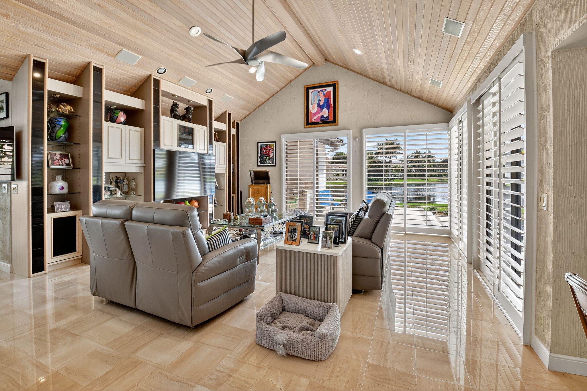 7336 Ballantrae Court Boca Raton, FL 33496 - Photo 9 of 32 a living room with furniture and a large window