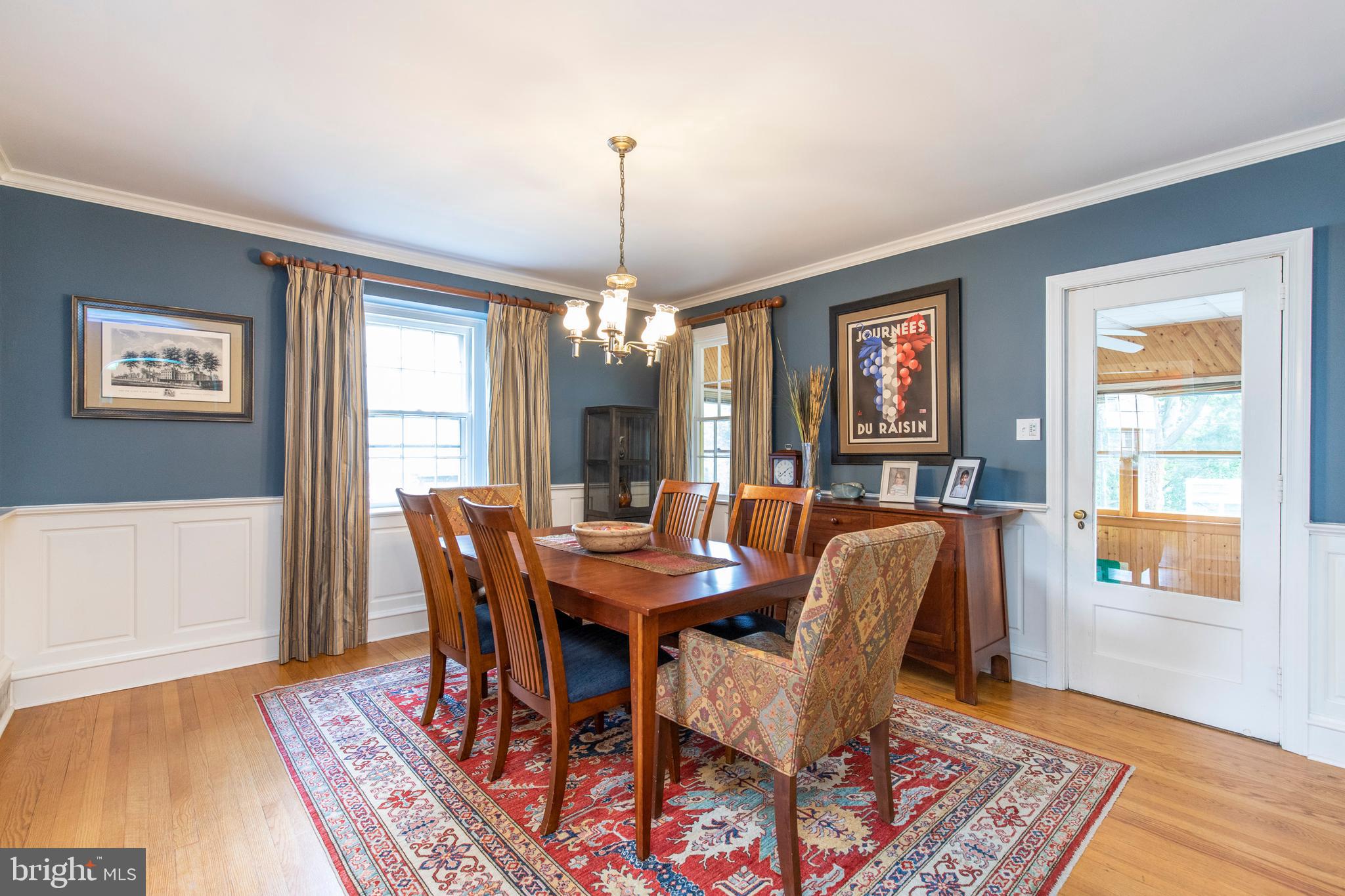 232 Summit Road Springfield, PA 19064 - Photo 11 of 37 Dining Room with door to All-Year Sun Room.