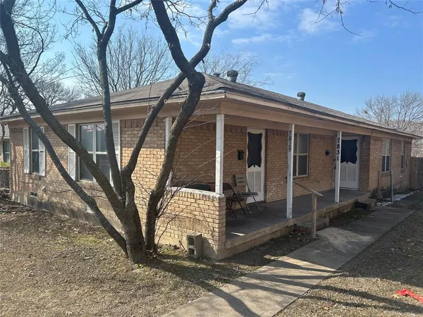a front view of a house