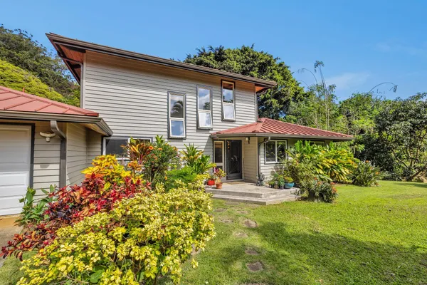 a view of a swimming pool with an outdoor space