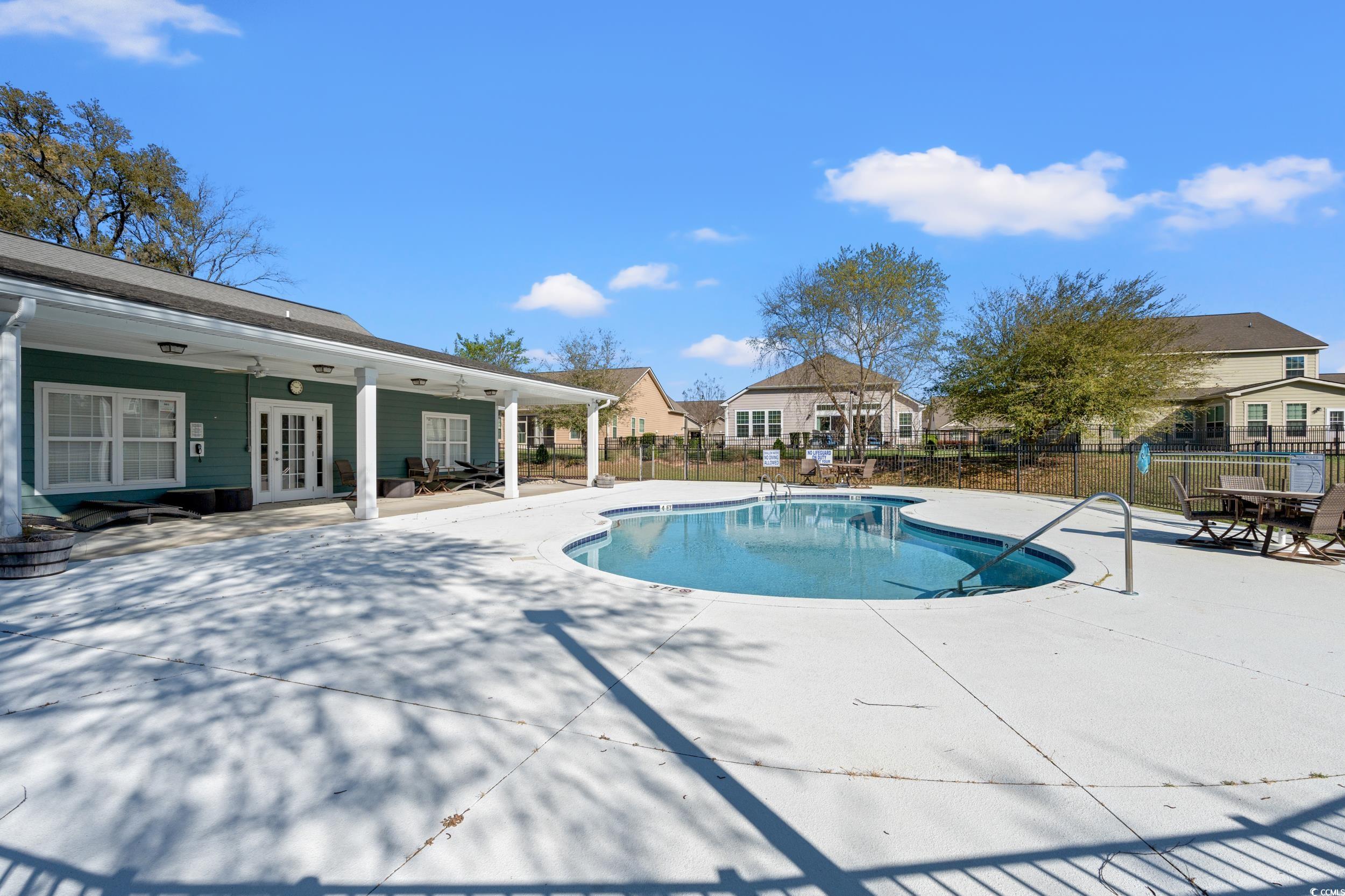 860 Tilly Lake Road Conway, SC 29526 - Photo 33 of 38 View of pool with a patio, ceiling fan, and french
