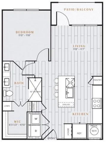 $1,505 | 9301 Brewer Boulevard, Unit 2106, Fort Worth, TX 76123