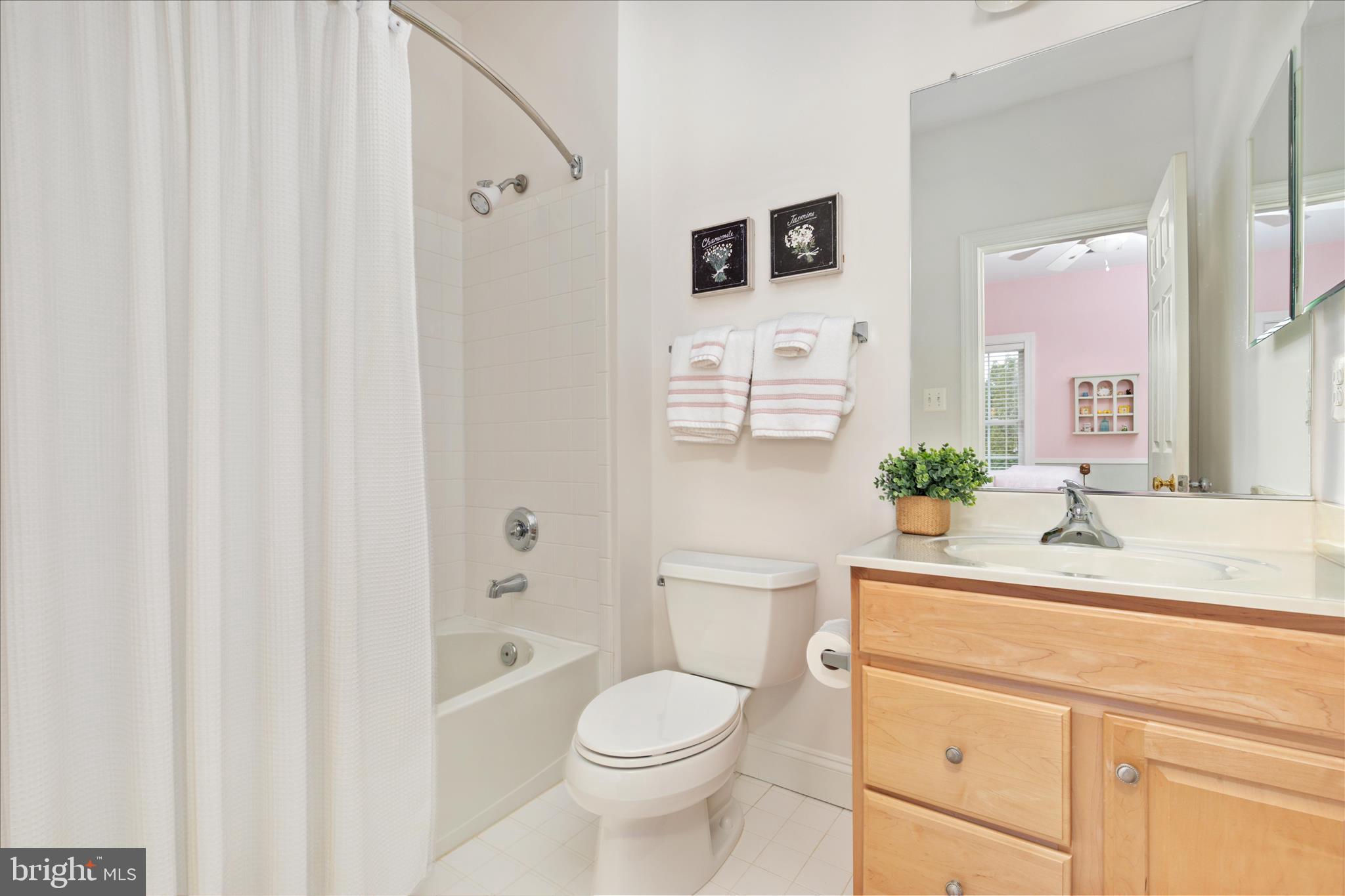 10116 Middlebrooks Terrace Nokesville, VA 20181 - Photo 30 of 78 a bathroom with a sink a toilet and shower