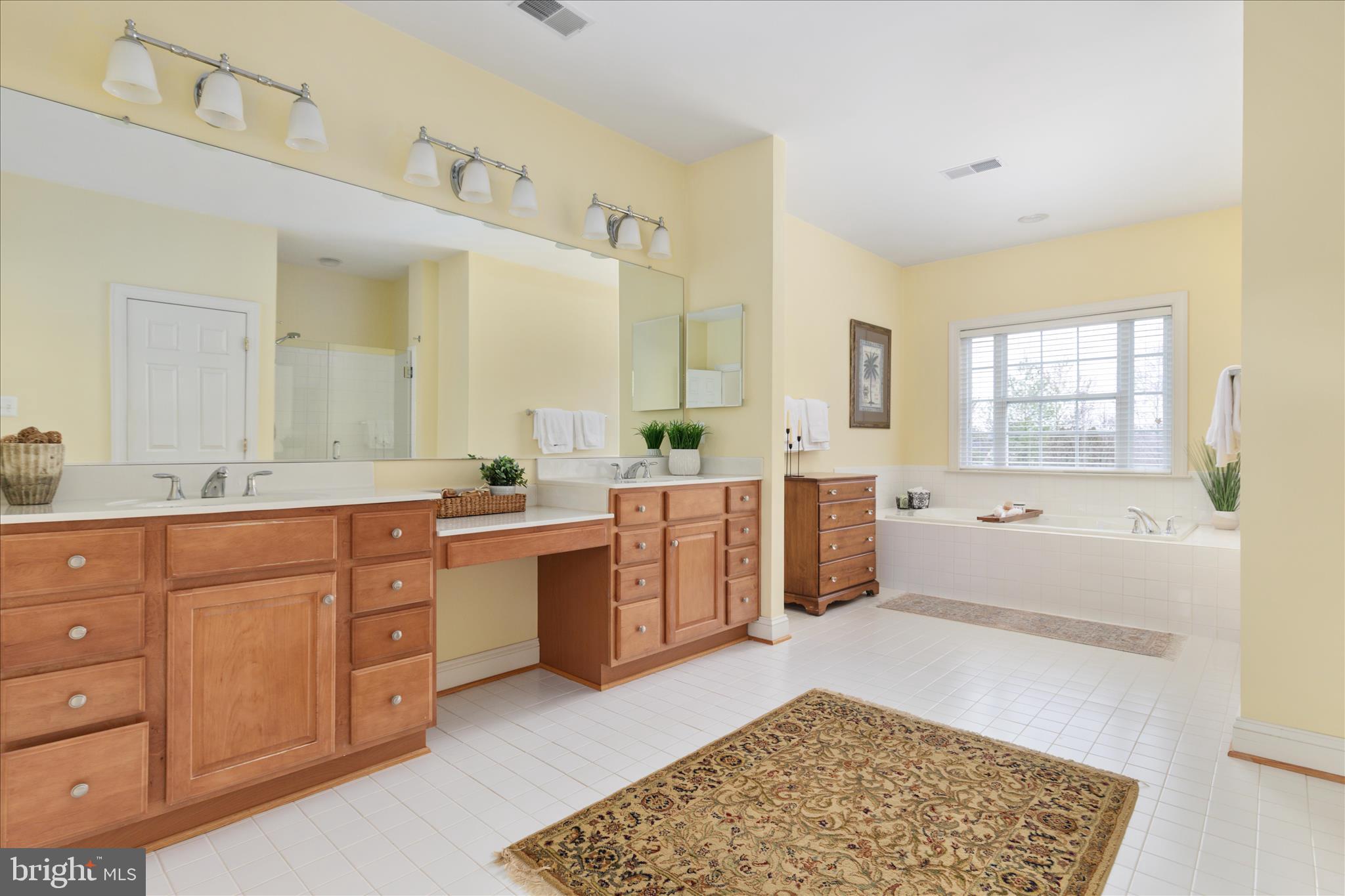 10116 Middlebrooks Terrace Nokesville, VA 20181 - Photo 40 of 78 a spacious bathroom with a tub sink and mirror