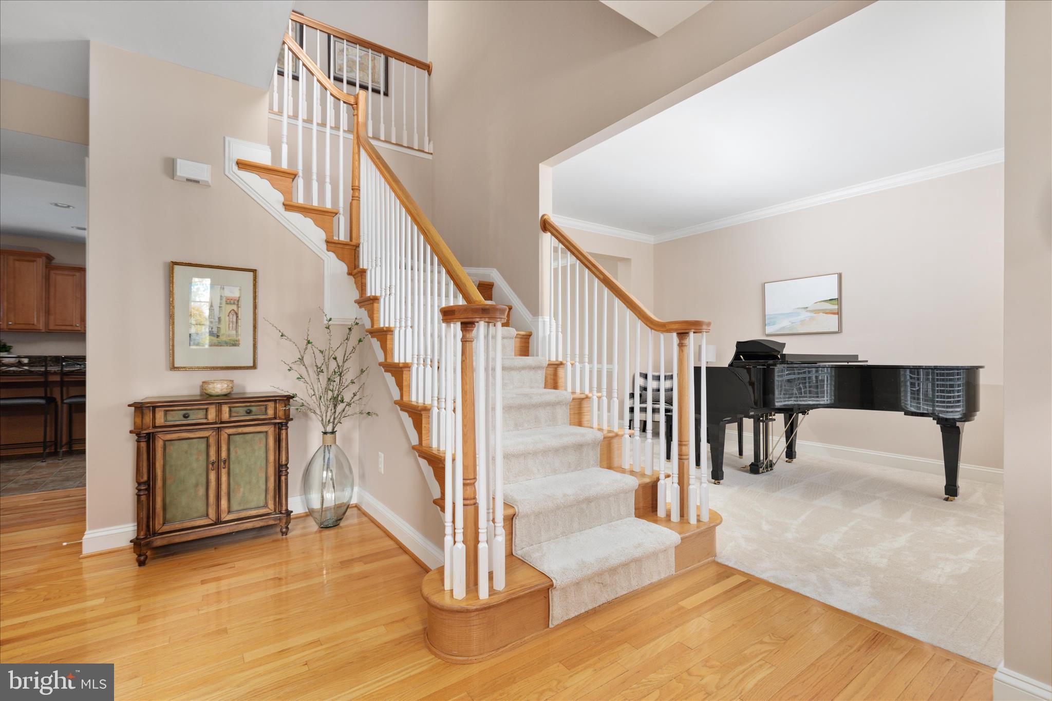 10116 Middlebrooks Terrace Nokesville, VA 20181 - Photo 7 of 78 a view of entryway and hall with wooden floor
