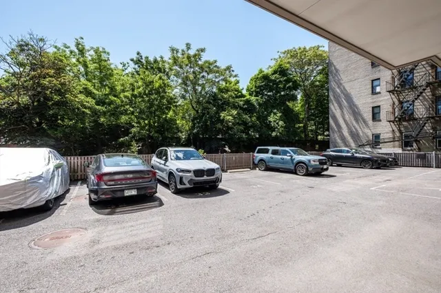 a view of a city and building