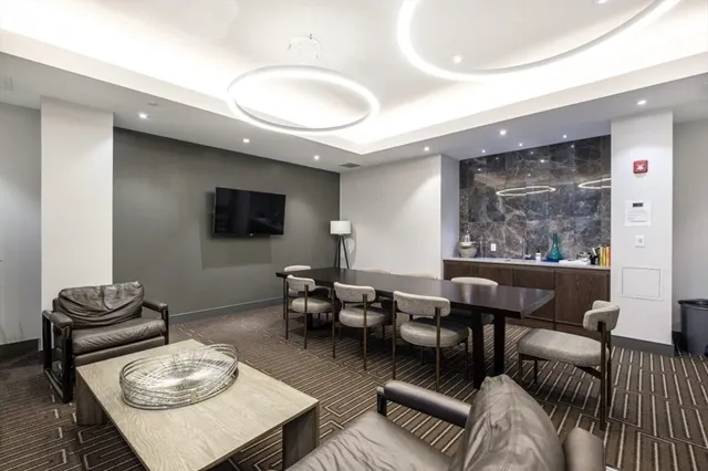 a room with gym equipment