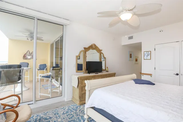 a view of a balcony with a swing