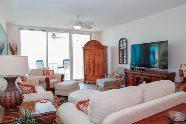 a bedroom with a bed and a lamp