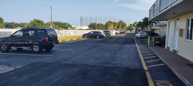 a car parked on the side of a street