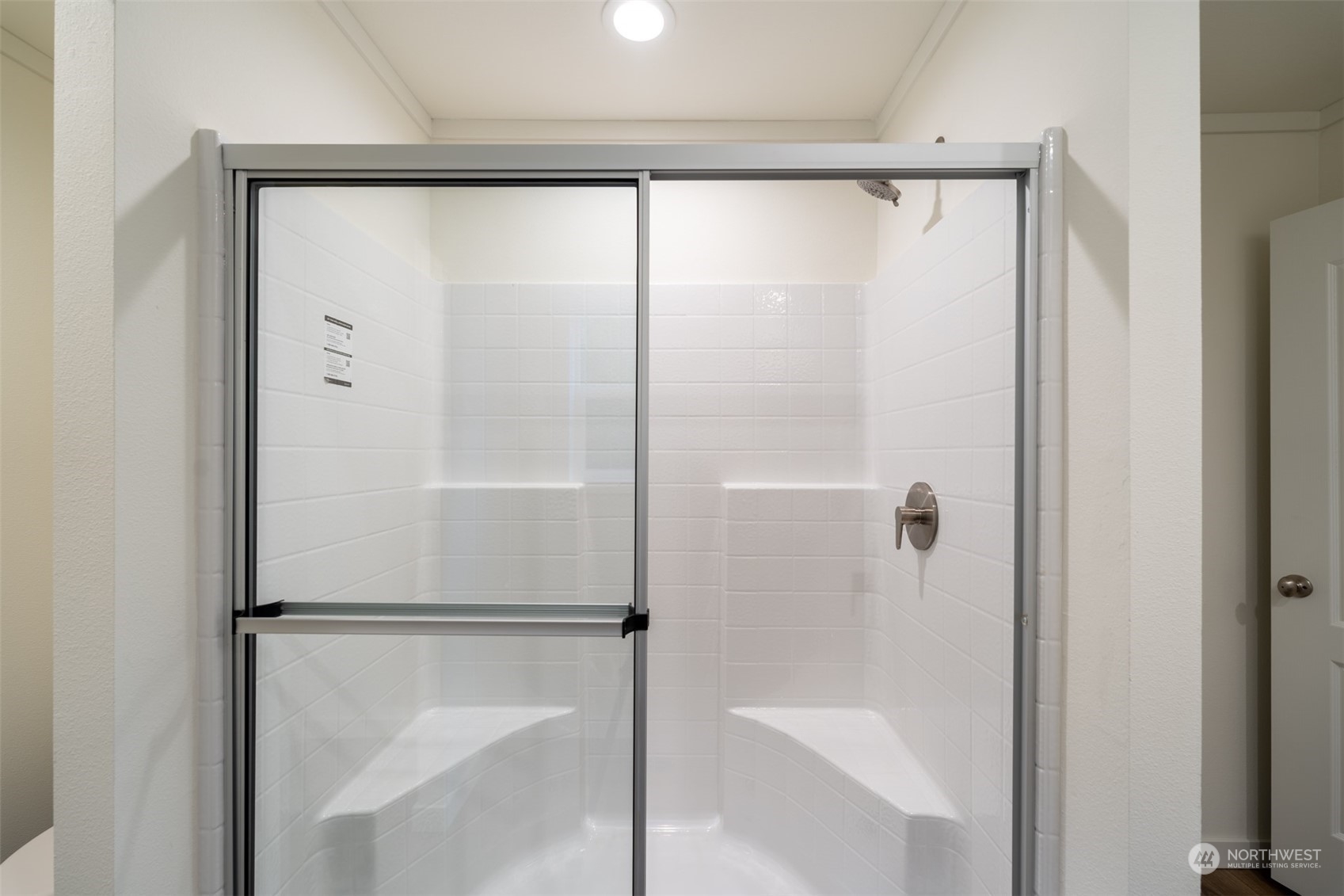 789 Chandler Road Chehalis, WA 98532 - Photo 11 of 17 a bathroom with a glass shower door