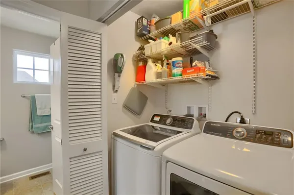 a close view of utility room