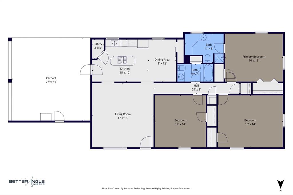 717 Houston Street Anna, TX 75409 - Photo 24 of 25 a picture of a cabinet with a floor plan