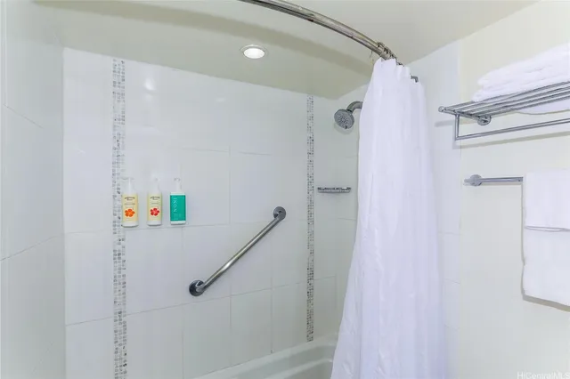 a view of building with sitting area