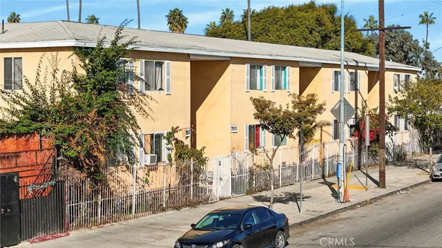 a view of a building with street