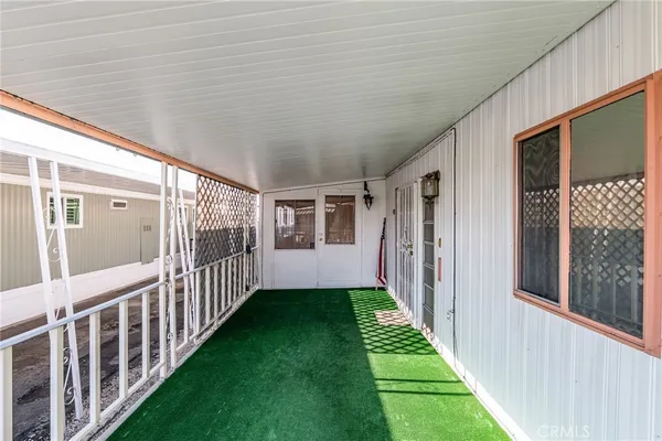 a view of a porch