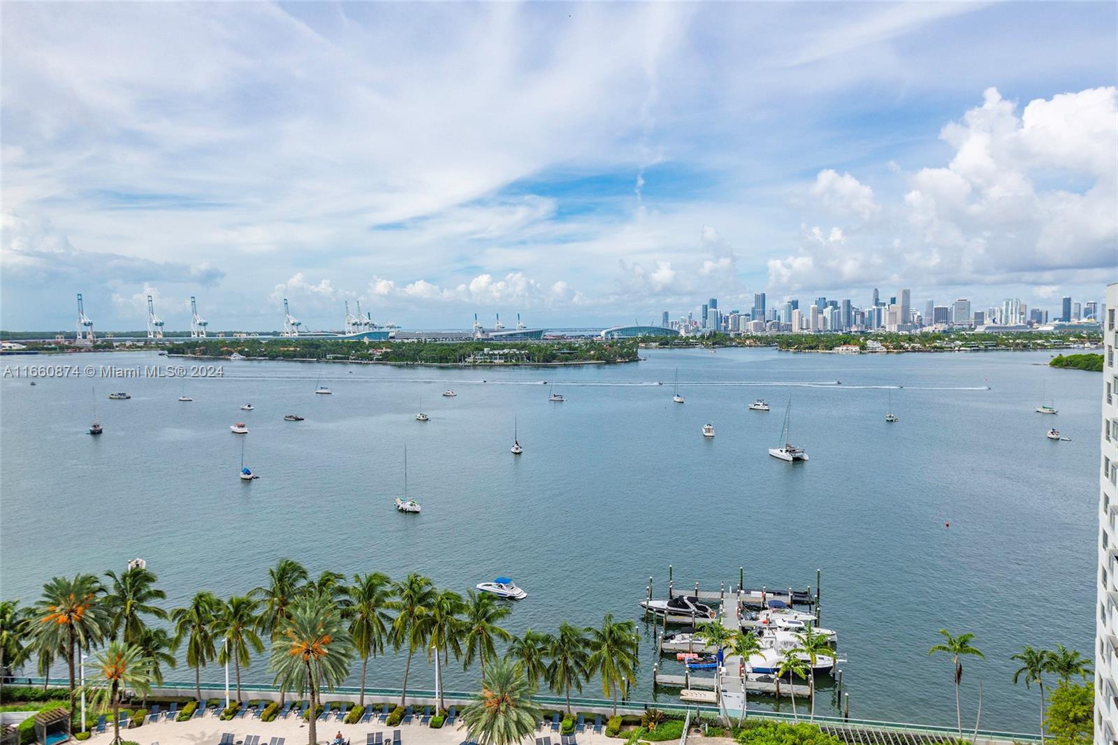 1500 Bay Road, Unit 1524S Miami Beach, FL 33139 - Photo 2 of 40 an aerial view of a city