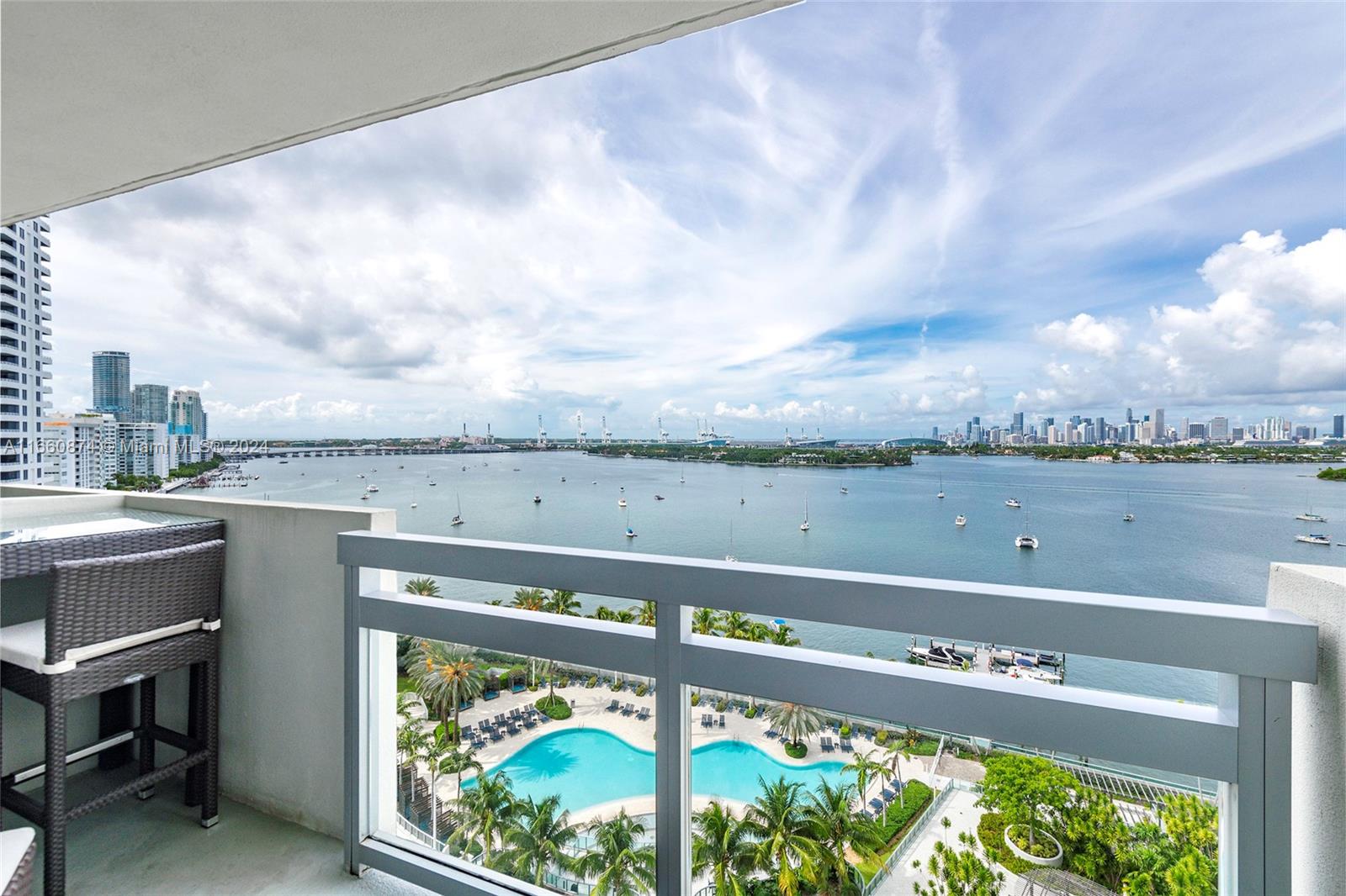 1500 Bay Road, Unit 1524S Miami Beach, FL 33139 - Photo 22 of 40 a view of lake from balcony