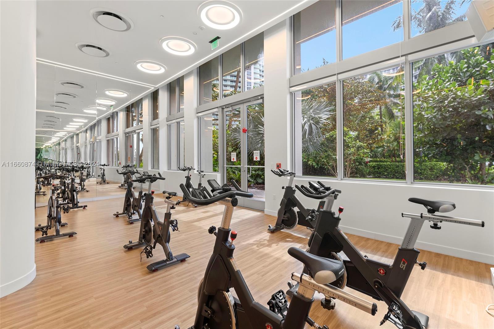 1500 Bay Road, Unit 1524S Miami Beach, FL 33139 - Photo 28 of 40 a view of a room with gym equipment