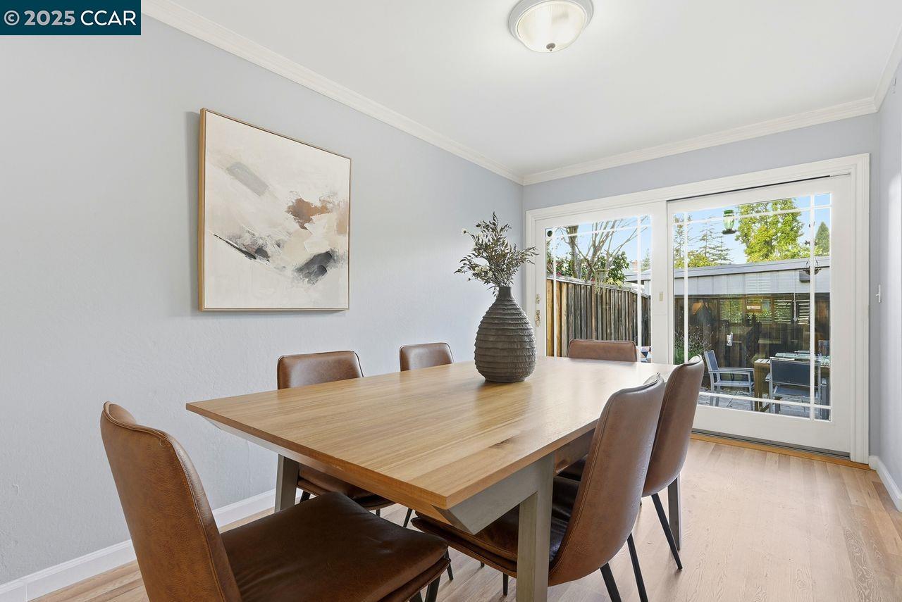 37 Miramonte Drive Moraga, CA 94556 - Photo 9 of 42 a view of a dining room with furniture and wooden floor