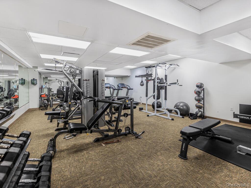 543 Main Street, Unit 211 New Rochelle, NY 10801 - Photo 20 of 22 a view of a room with gym equipment